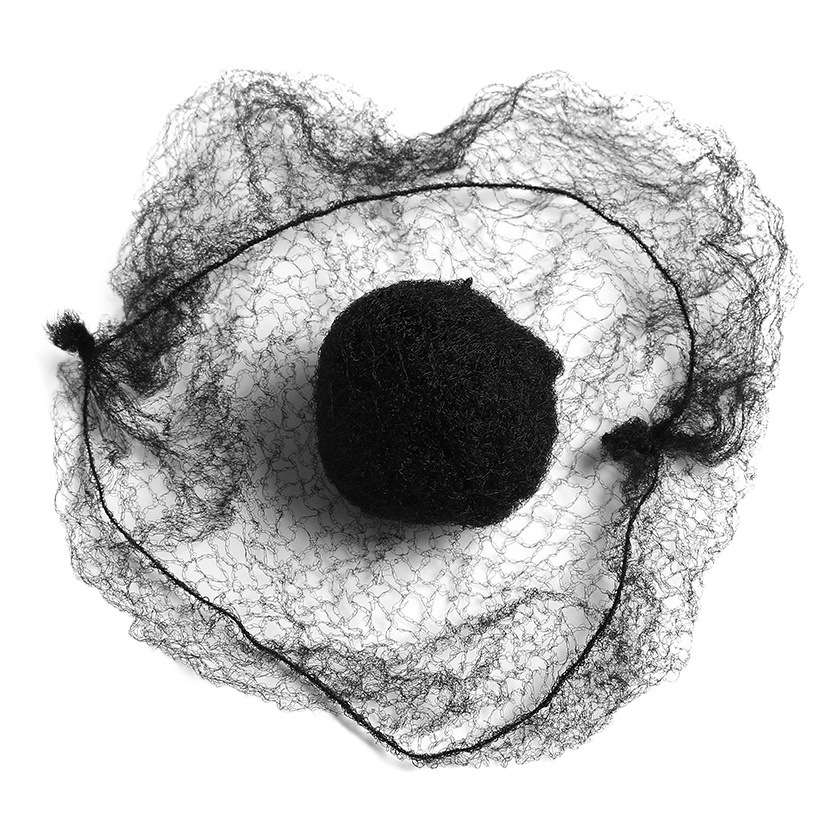 Directo de fábrica al por mayor nylon invisible pelo neto azafata de vuelo cabeza flor danza profesional bolsillo neto updo pelo cubierta artefacto
