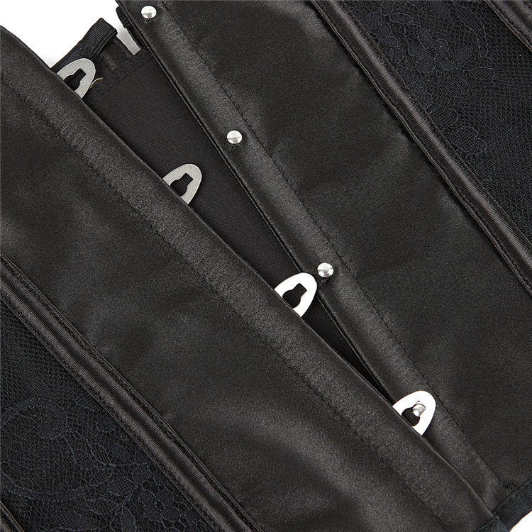 Cross-border nueva moda corta cintura cintura chaqueta de encaje ventilada abdomen ropa de cuerpo al por mayor