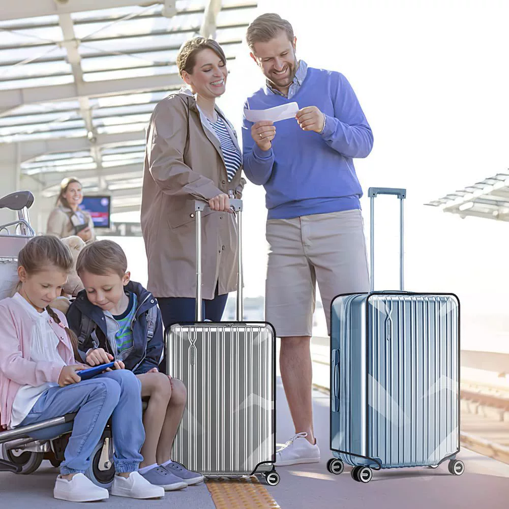 Wear-resistant transparent waterproof suitcase, protective case PVC, increased thickness