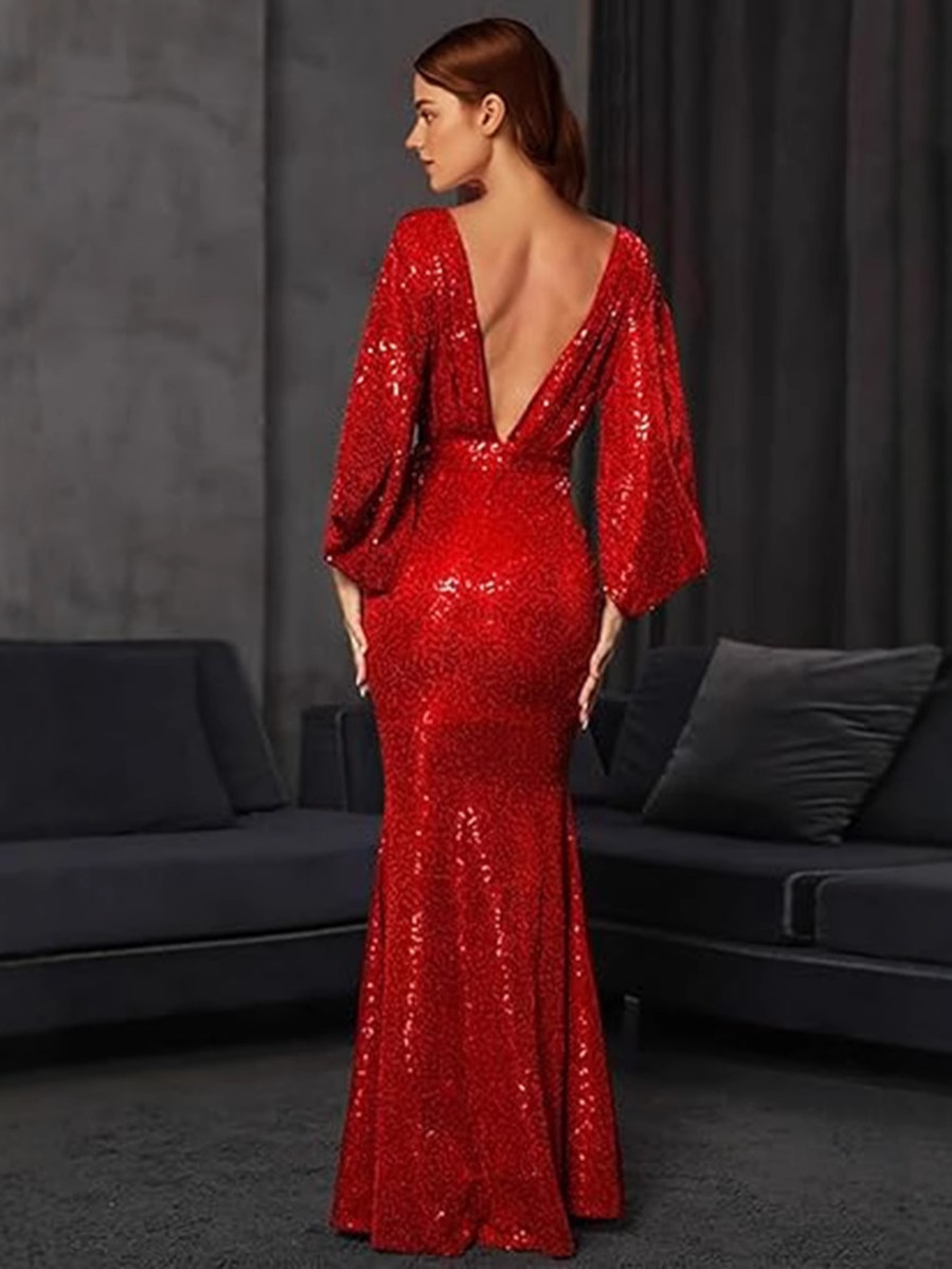 2026 nouvelle robe d'été transfrontalière européenne et américaine de mariée transfrontalière sexy fendue à paillettes longue robe de soirée au sol