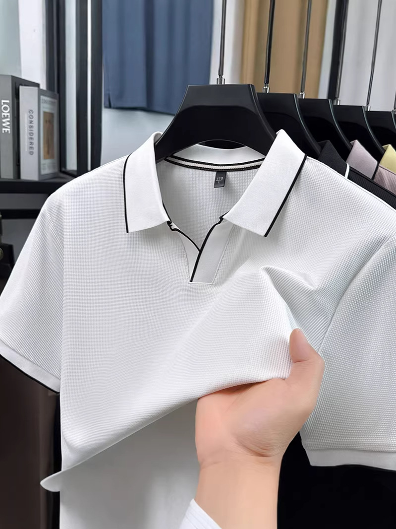 (Cross-border trading), quick dry summer thin polo, casual T-shirt, with short sleeve