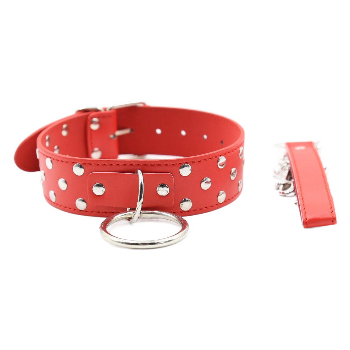 Collar con Cadena de Tracción con Remaches de PU para Parejas