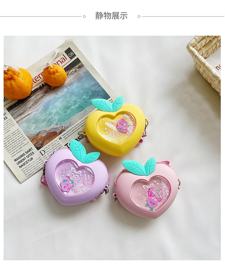 cute candy color silicone childrens change storage peach bagpicture3