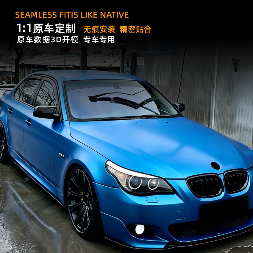 Carcasa de Espejo Retrovisor Tipo Cuerno para BMW Serie 5 E60 E61 de ABS Decorativo