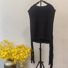 欧洲站马甲背心格子衬衫两件套女2024秋新款宽松百搭显瘦长袖上衣