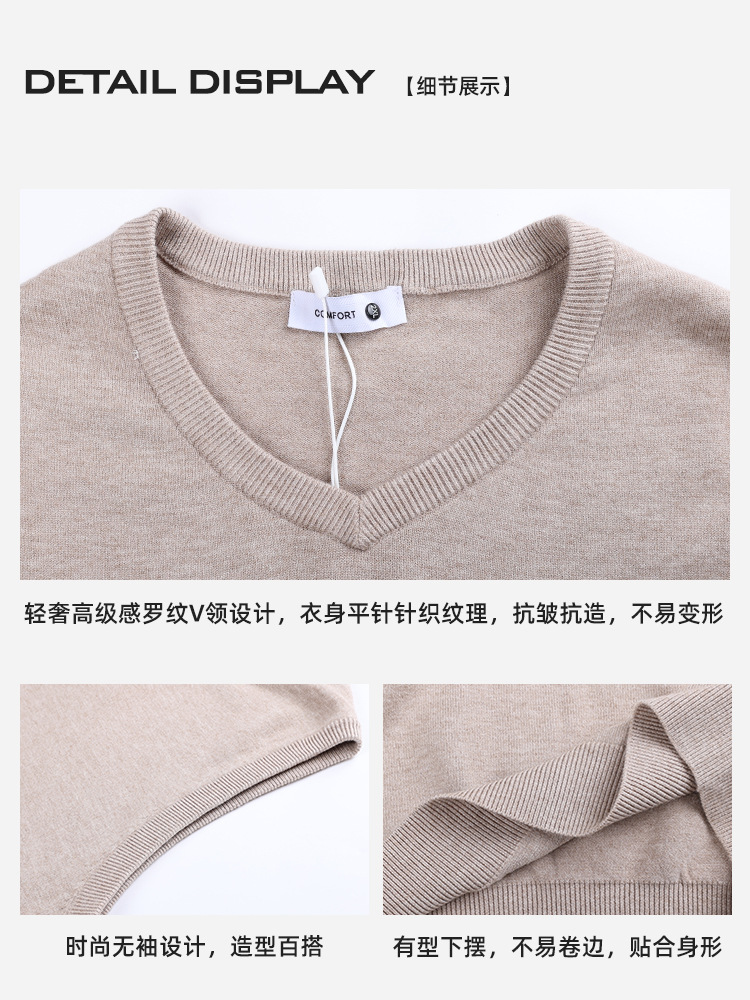2025 nueva primavera y otoño de cuello en V de jersey cardigan chaqueta alta sensación interior y exterior con suéter de fondo camisa de punto chaqueta hombre