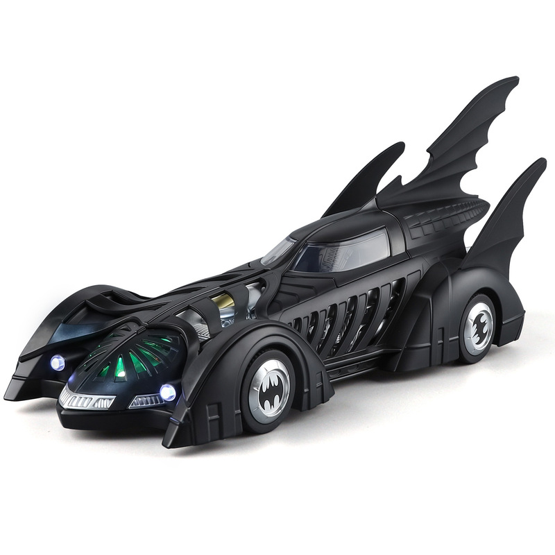 Officially Licensed 1:32 Batmobile 1995 Alloy Car Model with Pull-Back Function, Sound and Light, Cool Collectible Display Piece, Ideal Gift Choice Officially Licensed 1:32 Batmobile 1995 Alloy Car Model with Pull-Back Function, Sound and Light, Cool Collectible Display Piece, Ideal Gift Choice