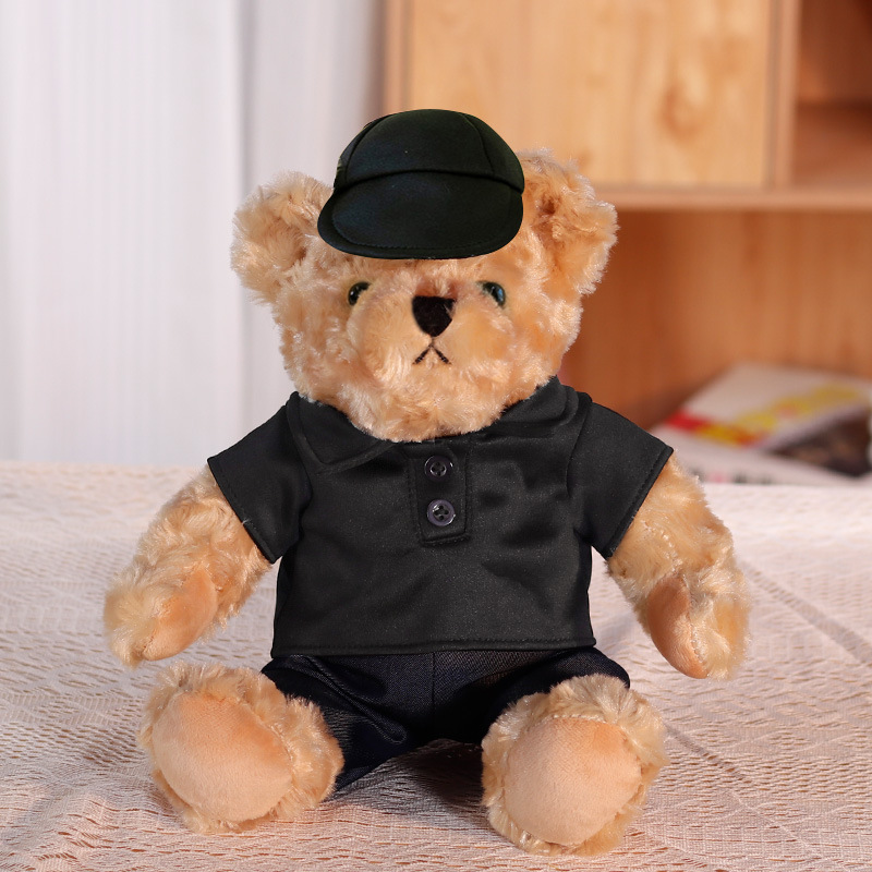 Camiseta de polo negro Bear