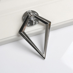 Golden diamond handle luxury sofa chair dining chair back pull ring drawer modern minimalist zinc alloy pendant door handle
