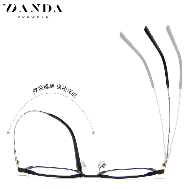 2022 nuevo marco de gafas ultraligera de titanio puro marco completo de los hombres de aluminio magnesio Kick-off diseño YJ2011 marco miopía gafas marco