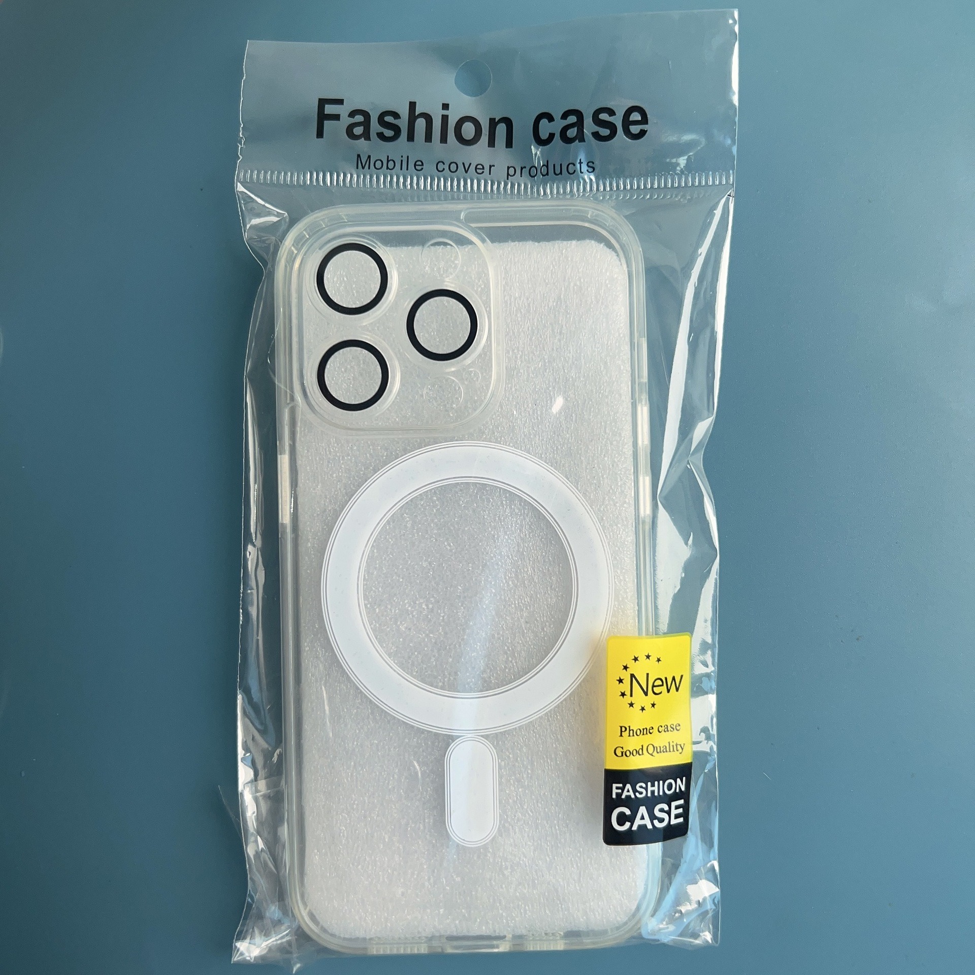 Película de lente acrílica de agujero fino Apple 17Promax absorción magnética iPhone 16 caso de teléfono móvil transparente 15 anti-caída image 8