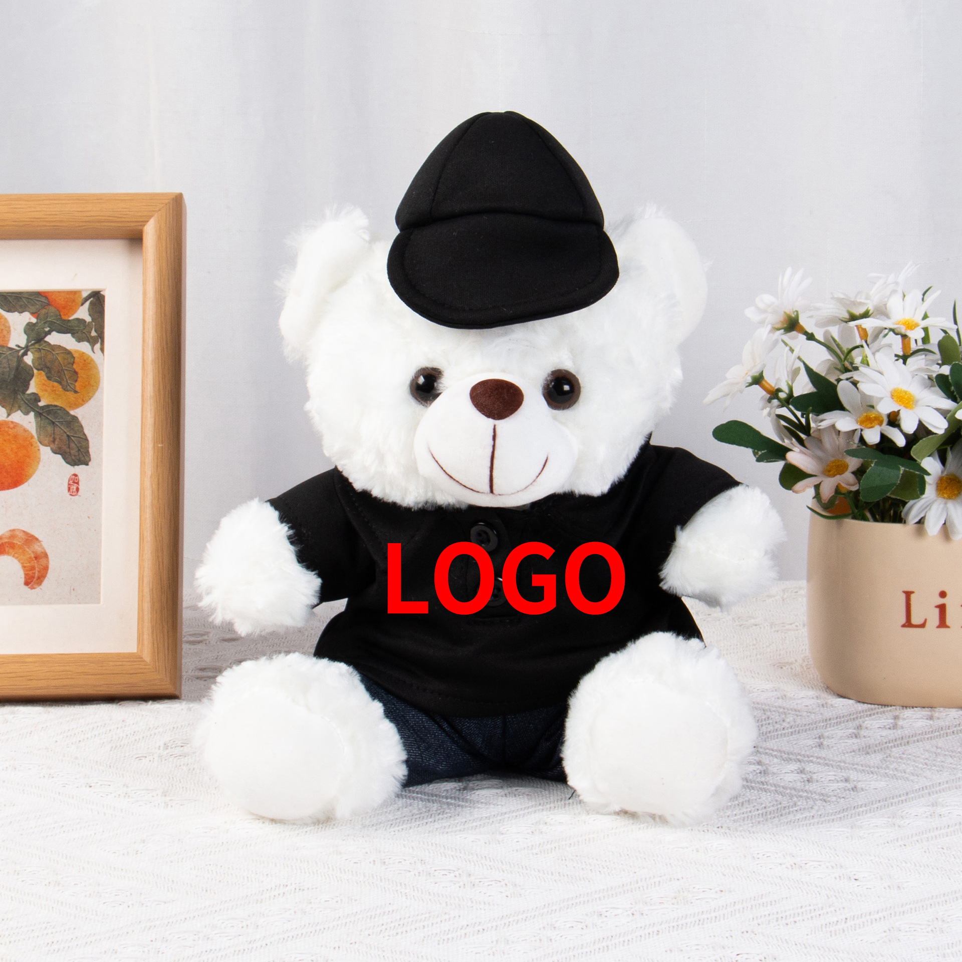 Auto 4S tienda juguetes de peluche regalo Teddy Bear se puede imprimir logotipo de coche Teddy Bear regalo para niños y niñas