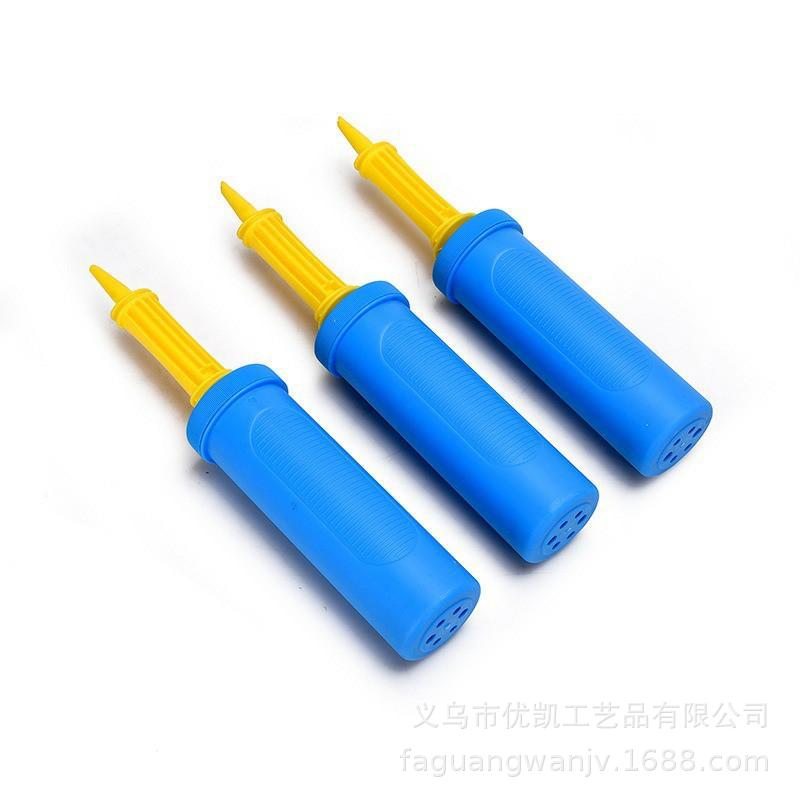 Balloon, plastic air pump