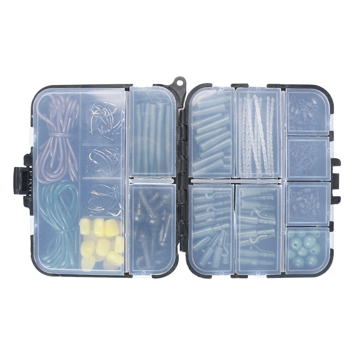 Cross-border 307 pieces European-style fishing Library European-style carp fishing accessories suit corn fish hook block bean swivels fishing gear
