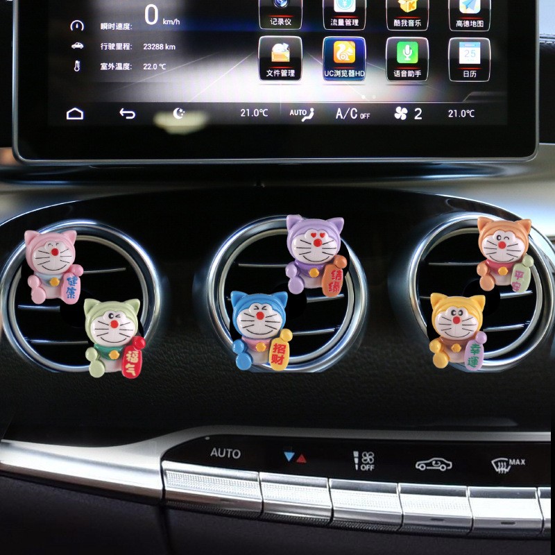 Adornos del interior del automóvil Adornos de la cabeza Adornos de la consola central del automóvil Adornos 2023 Nuevo coche Catwoman Resina