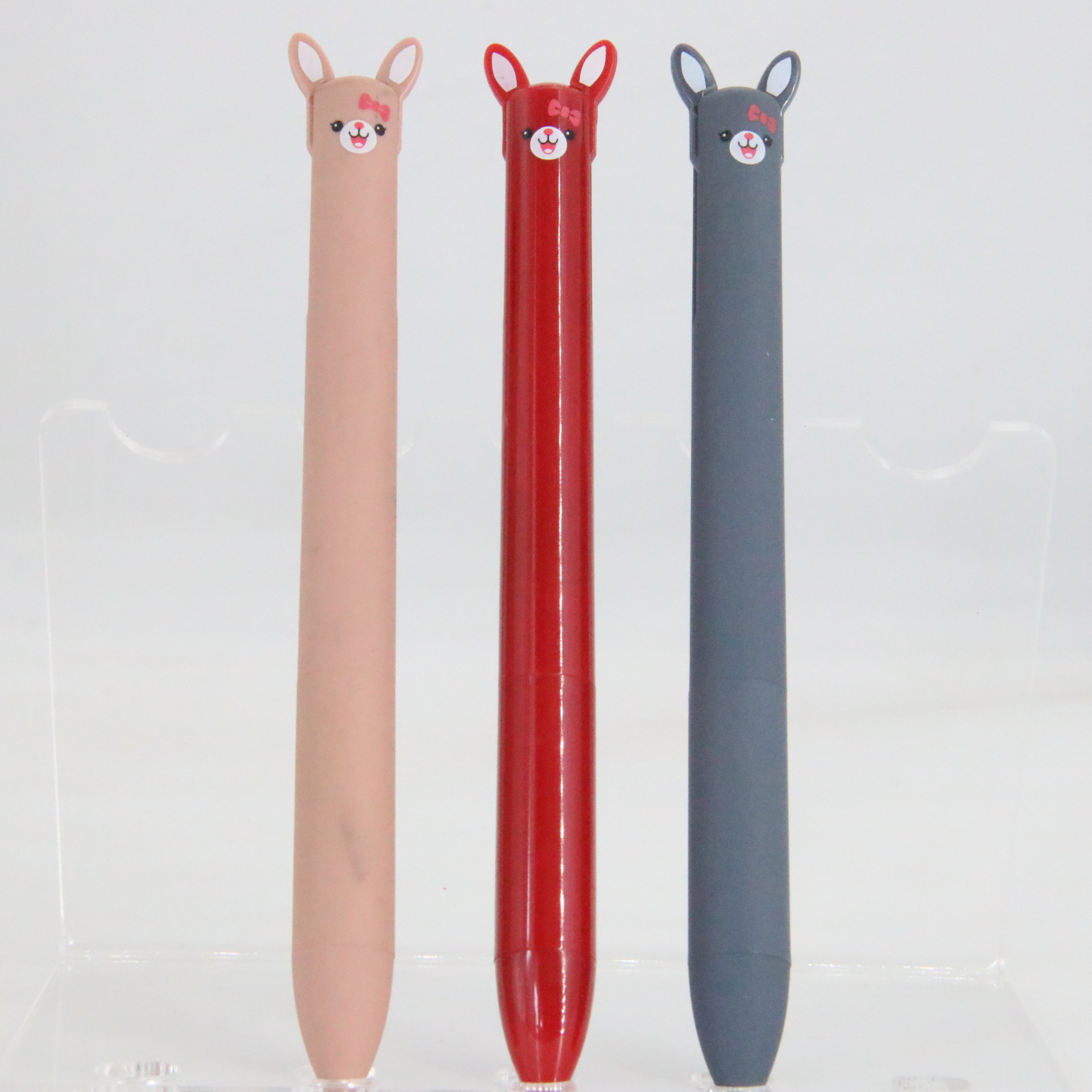 Forma de dibujos animados prensa bolígrafo de dos colores Oficina escuela suministros estudiante creativo papelería fábrica al por mayor