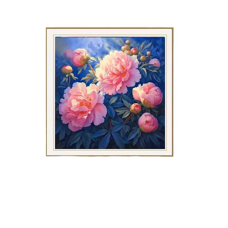 Mona Lisa real bordado cruzado peonía rosa nueva flor hermosa bordado a mano 15 bordados de color sin gancho image 5