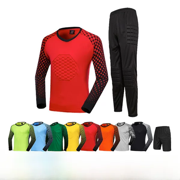 Football uniform goalkeeper general uniform suit adult children's long-sleeved competition training uniform jersey wholesale cross-border exclusive