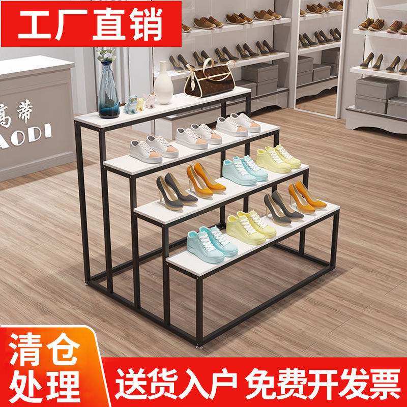 鞋店中岛架展示架网红商用展示架商超鞋架多层陈列架展示架厂批发