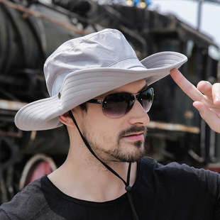 Sun Hat Men's Fisherman Hat New Sun Hat Labor Protection Fishing Hat Summer Outdoor Mountaineering Hat Factory Supply Chain