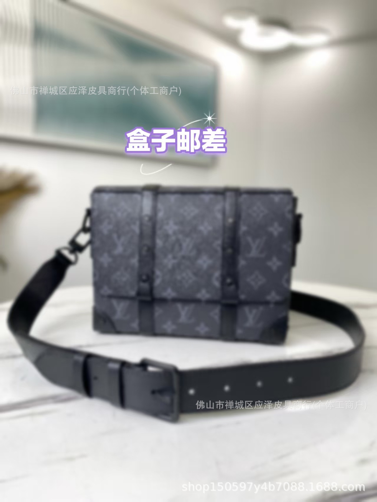 Nueva serie de flores negras samurai negro keepall bolso de cadena cartero bolso de caja bolso de hombro bolso de viaje para hombres