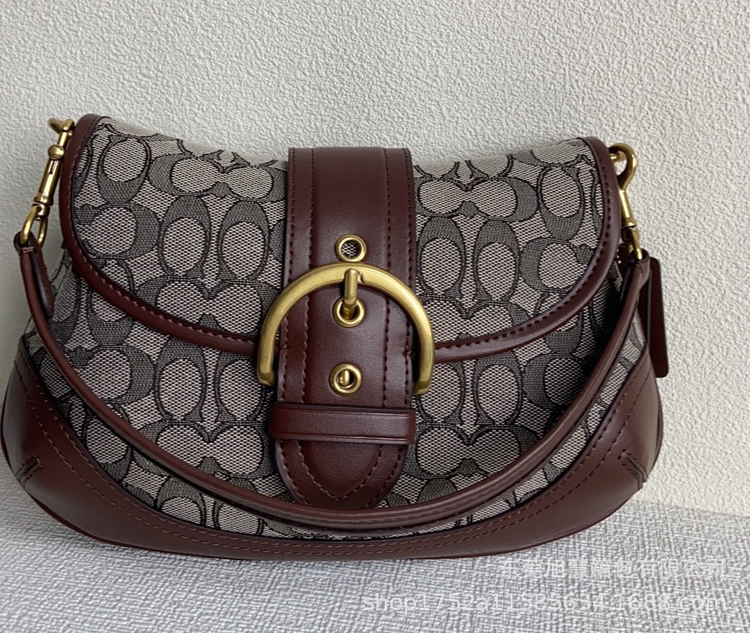 C-Style New Soho Underarm Saddle Bag Handheld Shoulder Pea Bag Genuine Leather Crossbody Vintage Bag For Women - Thumbnail 7