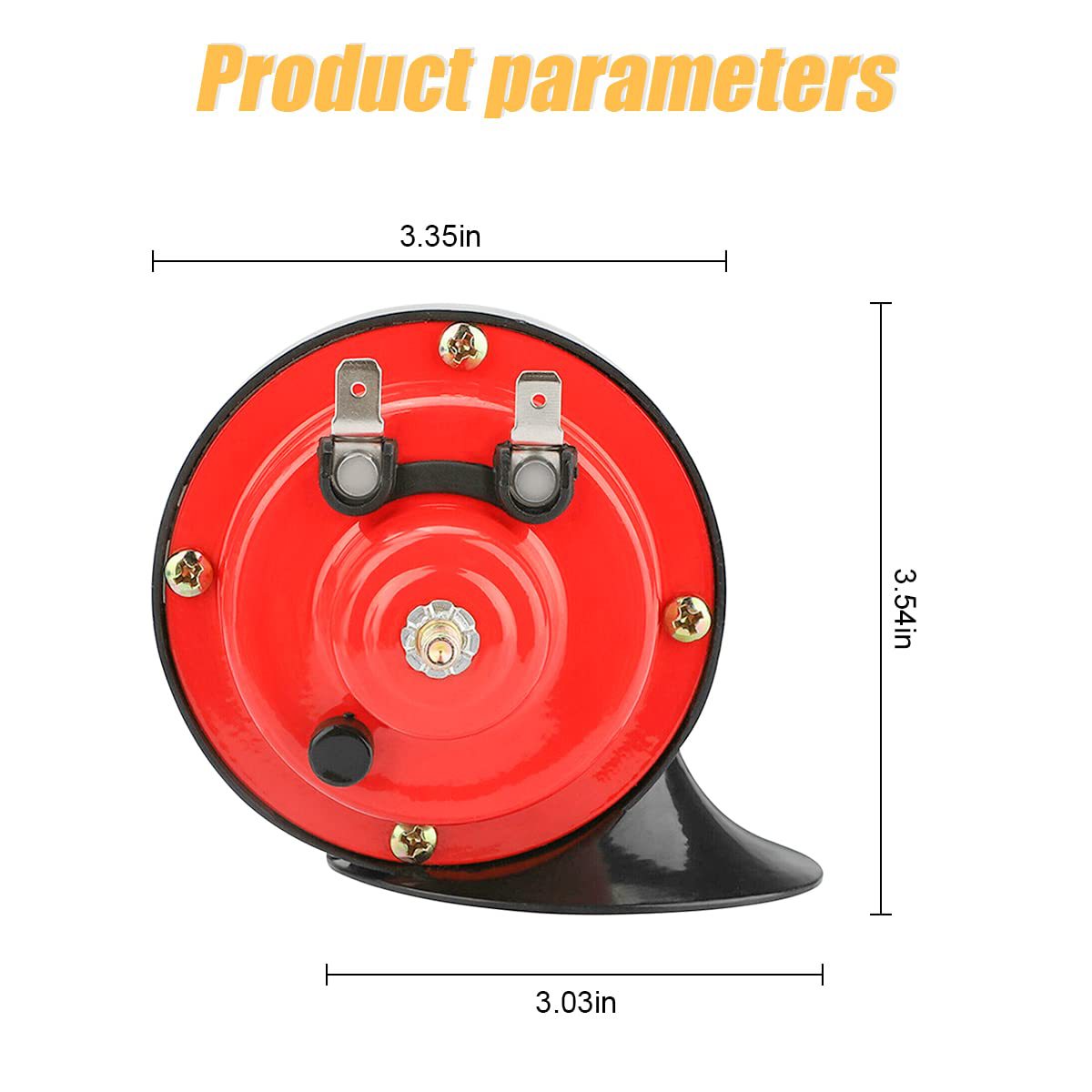 12V High-Low Tone Modified Snail Horn Car Waterproof Electric Horn Generation Train Horn