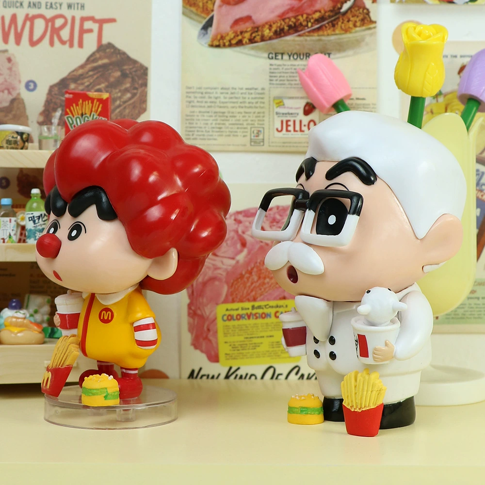 Большая модель фигурки Pill Crayon Shin-shirt GK McDonald's & KFC Shin-shirt, милая популярная в интернете игрушка