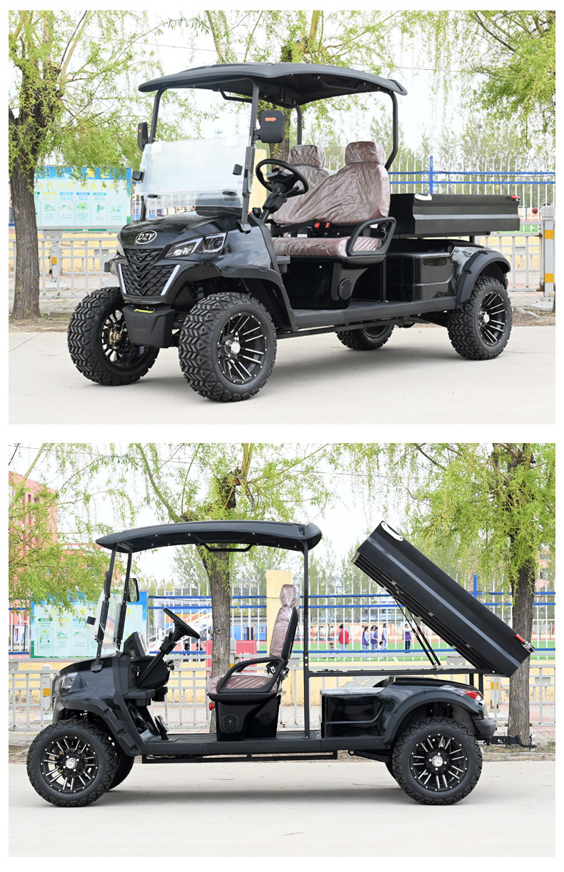 Cross-border 8-seater electric shuttle vehicle for scenic areas, hotels, and tourist attractions, with a bucket for reception and camp areas