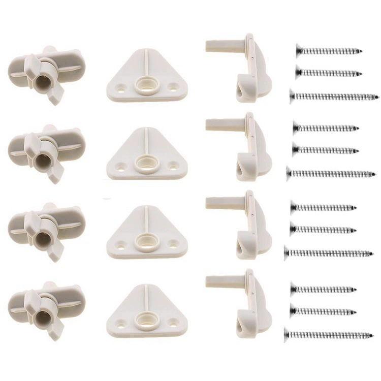 Яхта RV каяк белая дверная пряжка 4 комплекта пряжки двери понтона лодки Серый E400001 RV дверная пряжка