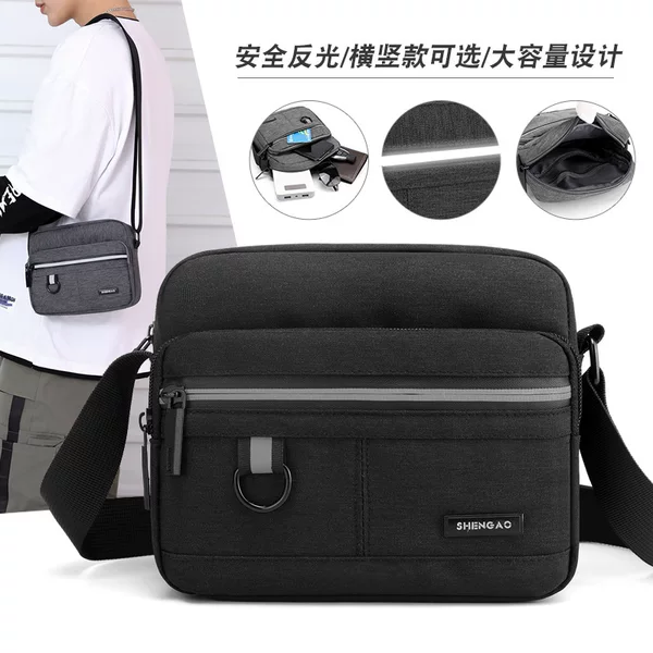 New Men's Bag, Business Shoulder Bag, Casual Travel Bag, Simple Men's Bag, Backpack, Small Bag, Mobile Phone Bag