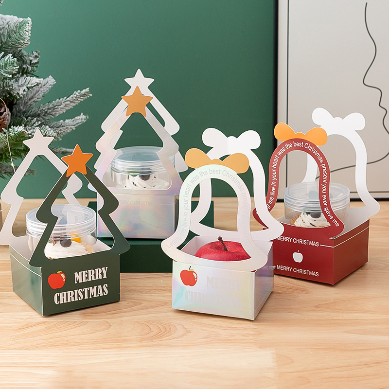 圣诞节礼品蛋糕包装盒糖果盒子礼品袋平安夜苹果礼物盒创意高级感
