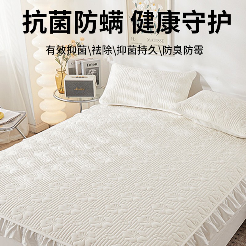 2025 nueva sábana acolchada de algodón de soja cubierta protectora de colchón de algodón de una sola pieza funda de cama funda de cama cubierta de cama todo incluido