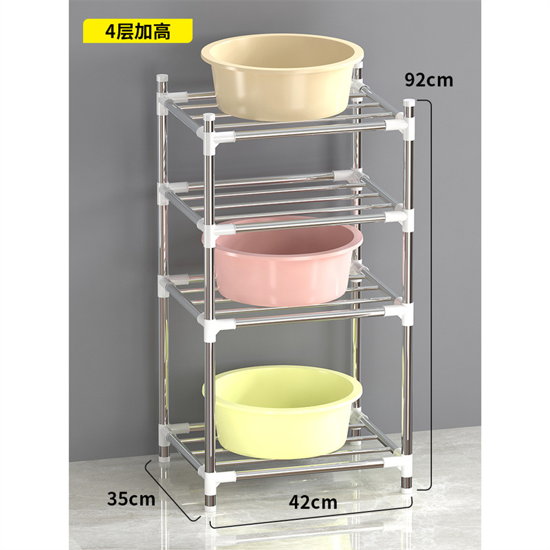 Estante Organizador de Lavabos de Acero Inoxidable Multicapa para Baño image 15
