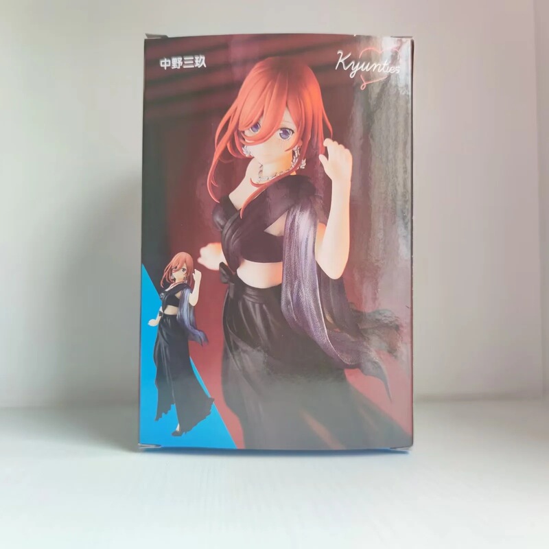 五等分の花嫁中野三玖黒ロングドレスドレス立ち姿モデル置物箱入りフィギュア|undefined