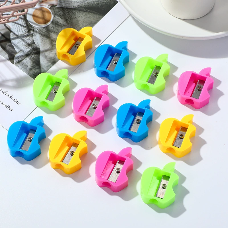 Apple, plastic sharpener, stationery, (Cross-border trading), Birthday gift