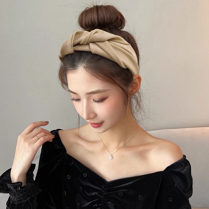 高级感高颅顶发箍女网红2025高端发带洗脸头箍女款宽边压发卡头饰|undefined