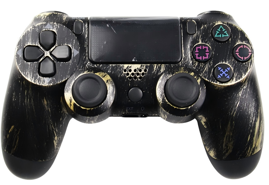 Controlador de Juego Inalámbrico Bluetooth PS4 de ABS Doble Vibración, Giroscopio de 6 Ejes para PC y Consolas