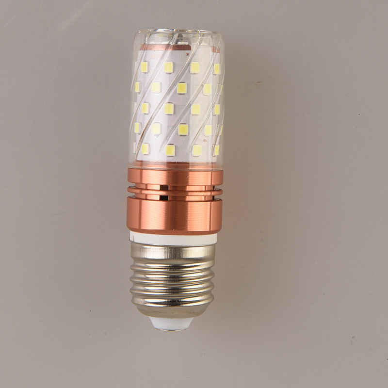 Bombilla de maíz LED E14 pequeño tornillo E27 gran boca araña de cristal vela fuente de luz 12W16W brillante cabeza de luz fuerte