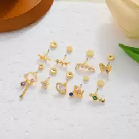 耳钉;耳环;项链