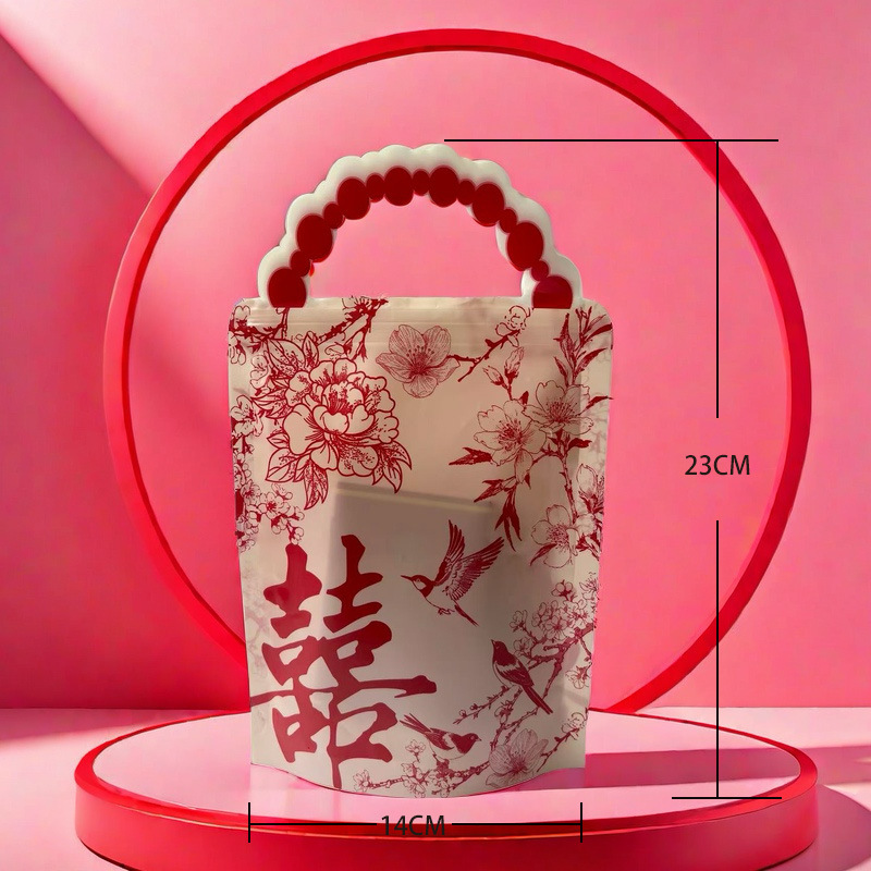 Pink large; wedding candy bag