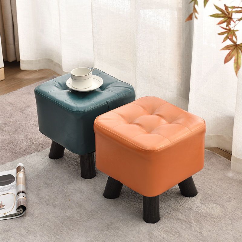 小凳子实木家用时尚创意客厅拉窝板凳儿童沙发凳皮换鞋凳茶几木凳