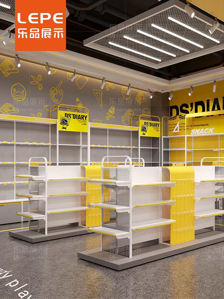 乐品 新款文创潮品店货架文具潮玩形象店展示架玩具柜子