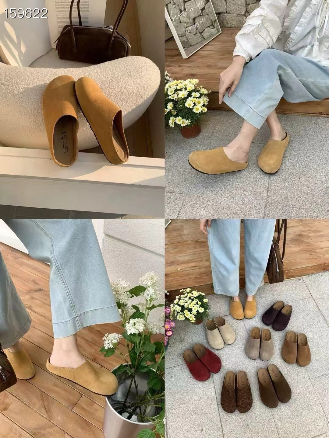 Dép quai hậu kín mũi Birkenstock thời trang 2025 cho bà bầu — yến mạch mơ, cà phê, con lạc đà, màu vàng chi tiết 2