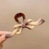 1#Coffee color bow 12.5cm