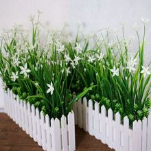 假绿植绿色植物花草假花塑料花隔断摆放花艺墙角遮挡栅栏花