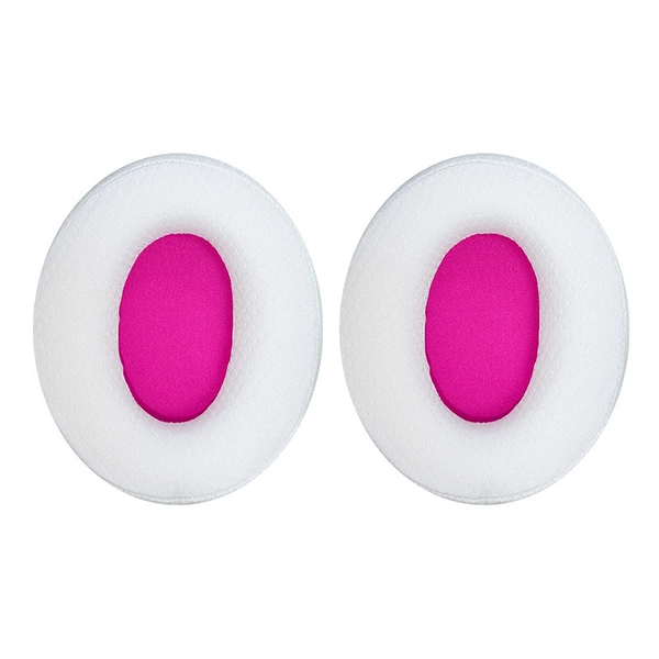 A pair of white rose red [mesh style] earmuffs