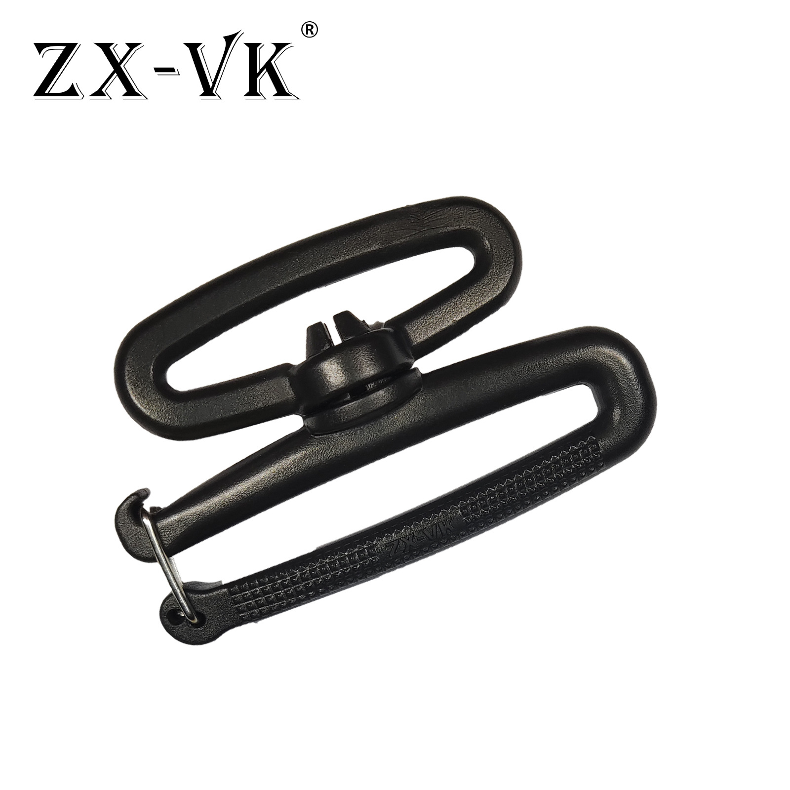 Directo de fábrica de plástico giratorio gancho hebilla accesorios de equipaje mochila gancho negro POM gancho de plástico perro hebilla