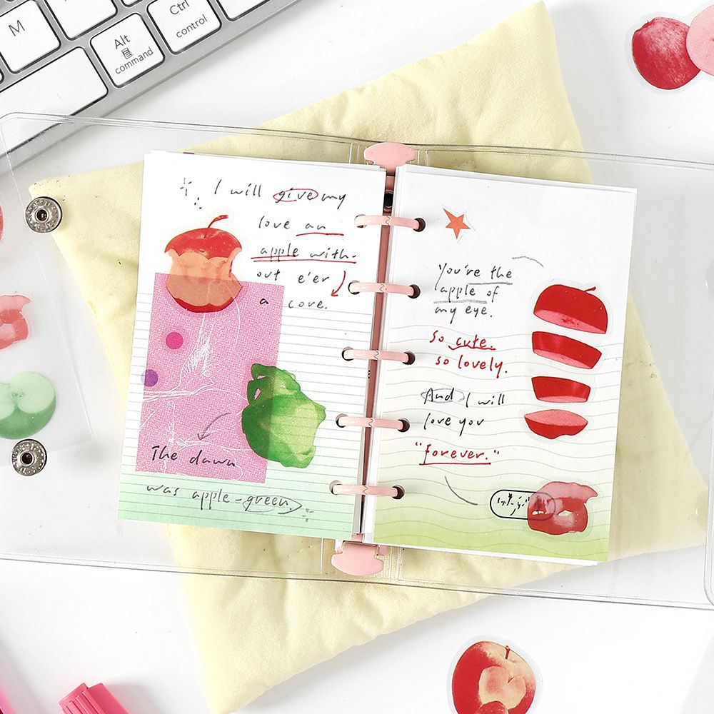 Pegatina de PET mate de PaperMore, poesía de luces y sombras, material de decoración de tienda de comida creativa, pegatina de película de corte