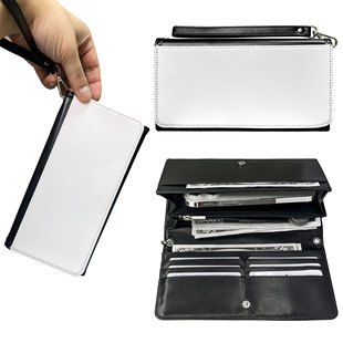 Factory direct supply heat transfer sublimation blank ladies wallet clutch bag hanging bag heat transfer blank material
